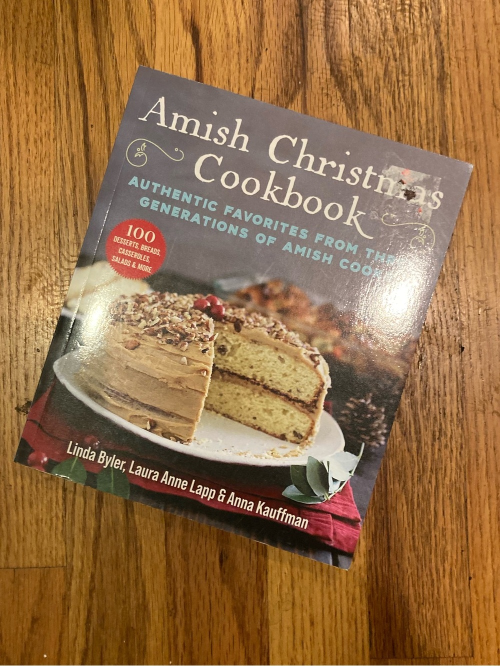 Amish Christmas Cookbook - Cream Layer Cake Recipe Book - 100 Recipes - NWT
